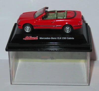 B Schuco MB CLK 230 Cabrio Rosso 1/72 IN Box #3316117 - Immagine 1 di 4