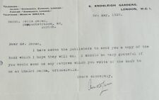 Author & Skier Arnold Lunn (1888-1974): Typed & Signed Letter London 1929