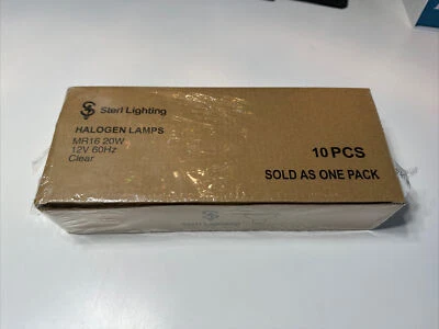 Sterl Lighting – 20 Watt Landscape Light Bulbs MR16 Bulb GU5.3 2 Pin Base 10pcs - Image 1 of 3