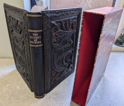 HENRY NOEL HUMPHREYS - ART OF WRITING - papier mache BINDING ILLUMINATED 1853 - Image 1 of 4