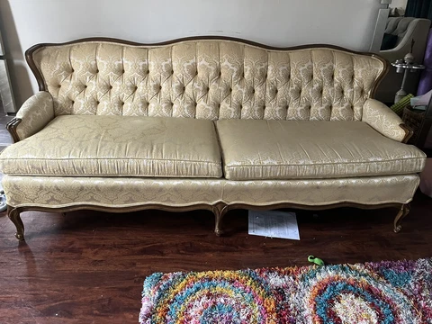 MCM Paine Furniture Sofa (Yellow Silk) Cover