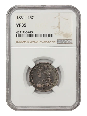 1831 25c NGC VF35 Cover