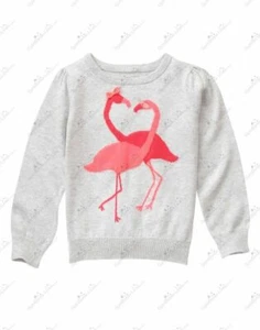 NWT GYMBOREE ICE CREAM PARLOR W/ FLAMINGO PULLOVER SWEATER 5-6 10-12 Girls - Picture 1 of 1