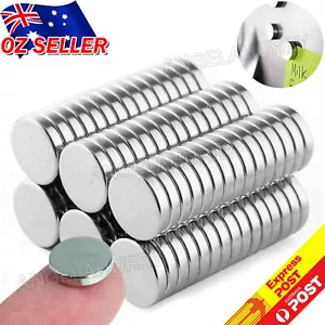 100x Super Strong Round Disc Magnets Rare-Earth Neodymium Magnet 10 x 2 mm NEW - Picture 1 of 9