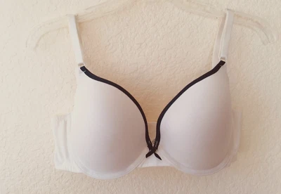 MAIDENFORM Sujetador 38C Camiseta Con Aros Acolchada Push Up Cobertura Completa Crema Marfil Foto 1 de 4