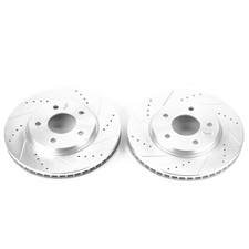 JBR1557XPR Powerstop Brake Discs 2-Wheel Set Front for Chevy Nissan NV200 LEAF