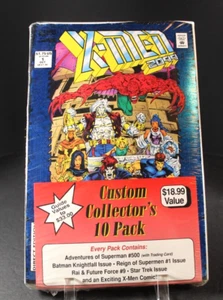 Vintage DC COMIC Collector Pack of 10 Superman 1 Batman X-Men UNOPENED NEW - Picture 1 of 8
