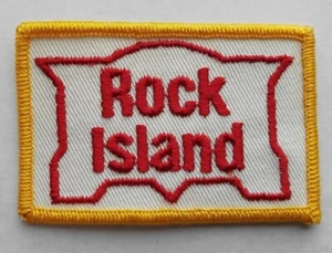 Vtg "Rock Island" Railroad Route Unused NOS 1970s-80s Train Patch Made in USA - Picture 1 of 4