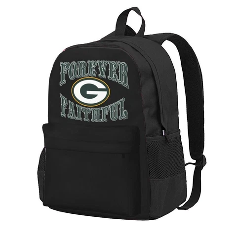 Forever Faithful Green Bay Packers Adult Backpack Large Capacity Travel Bag Cover