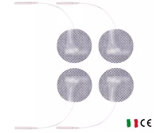 eL 4 Elettrodi adesivi rotondi viso seno 3cm spinotto pin tesmed globus compex - Imagen 1 de 9