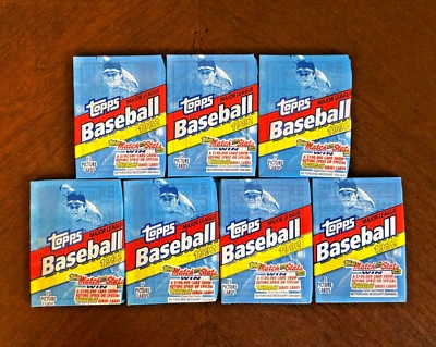 Tarjetas de béisbol Topps 1992, 7 paquetes de cera sellados sin abrir - ¿Ken Griffey Jr. dorado? Foto 1 de 2