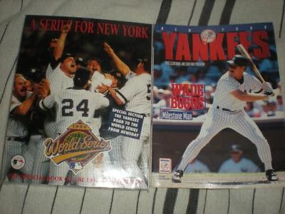 1996 YANKEES  "A SERIES FOR NEW YORK" WORLD SERIES  & PROGRAM  World Champions! - Image 1 of 4