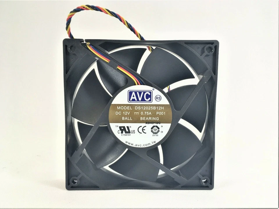 AVC DS12025B12H 120x120x25 mm Lüfter Fan Gehäuselüfter 12V 0.75A - Bild 1 von 1