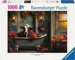 New Ravensburger Jigsaw Puzzle 1000 Pieces 12000782 The Cow in the Bathtub - Picture 1 of 2