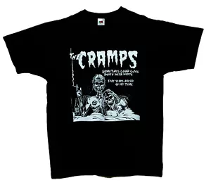 The Cramps Punk Rock Psychobilly schwarzes T-Shirt Unisex kurzärmeliges Oberteil - Bild 1 von 4