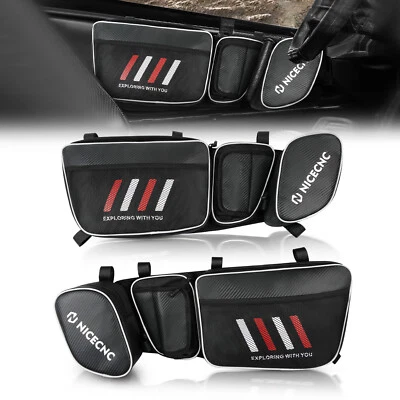 UTV Front Side Storage Door Bags For Can AM Maverick X3 MAX R 2017-2022 2023-24 - Image 1 of 4