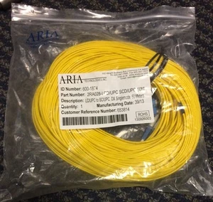 Aria Technologies 600-1874 DX Singlemode Fiber Optic LC/UPC to SC/UPC 50 Meters - Picture 1 of 2