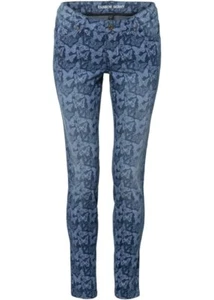 Neu Skinny-Jeans mit Schmetterling-Druck Gr. 46 Blue Stone Damen Freizeit-Pants - Bild 1 von 1