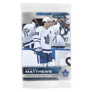 2021/22 Topps Now NHL STICKER #163 AUSTON MATTHEWS MAPLE LEAFS IN HAND PR 160 - Picture 1 of 1