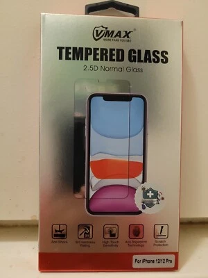 Protector de pantalla antimicrobiano VMax vidrio templado 2.5D para iPhone 12/12 Pro Foto 1 de 2