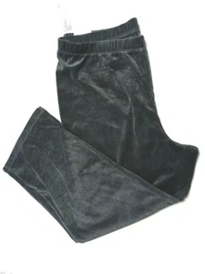 NWT Women’s Plus Sz 2X 22/24 CATHERINES Gray Velour Active/Lounge Pants Stretch - Picture 1 of 7