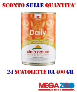Almo Nature Daily Menù 400 Gr Per Gatti al tacchino 24 scatolette. - Foto 1 di 1