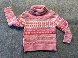 Sonoma + Style Toddler Girl Size 3T Pink White Heart Sweater Valentines Day - Picture 1 of 7