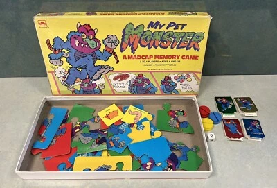 My Pet Monster A Madcap Memory Game Vintage 1987 Board game. Incomplete - Image 1 of 4