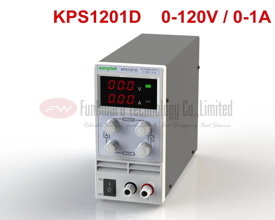 KPS1201D Adjustable Mini Switch DC Power Supply Output 0-120V 0-1A AC110-220V - Image 1 of 4