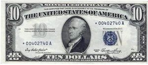 1953 $10 Star Silver Certificate ☆☆ FR 1706* ☆☆ Great For Sets - Picture 1 of 2