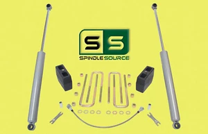 5" LIFT BLOCKS,RR BRK,RR  SHOCKS W/O O.L  FITS 88-00 CHEVY C2500/C3500 2WD 8 LUG - Picture 1 of 1