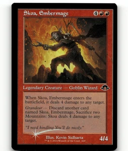 FOIL - MTG Skoa, Embermage (Retro Frame) #420 - Modern Horizons 3 - Picture 1 of 1