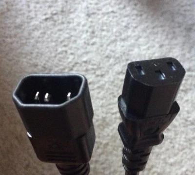 New Heavy Duty 3 Prong 6.5FT Power Cable Cord Extender - Qty:1 - Image 1 of 2