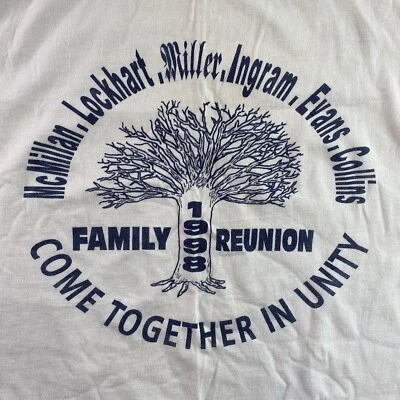 Vintage 90s Family Reunion T-Shirt Large All American Wear - Image 1 of 4