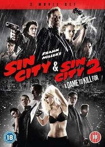 SIN CITY DOUBLE PACK DVD 2 FILMS PARTIE 1 2 DAME À MOURIR POUR NEUF SCELLÉ ROYAUME-UNI - Photo 1/2