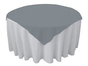 Tablecloth Overlay Square Seamless 81 Inch By Broward Linens (Variety Colors) - Picture 1 of 31