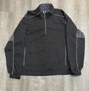 FootJoy Jacke L 1/4-Zip Windshirt Golf Pullover leicht schwarz Large - Bild 1 von 4