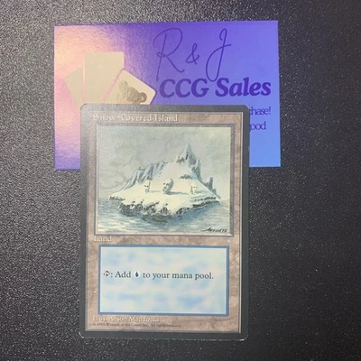 MTG - Snow-Covered Island - Ice Age - Lightly Played - Image 1 of 2