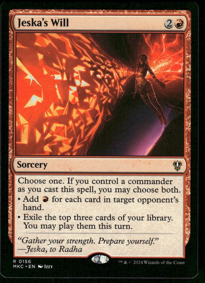 1x Jeska's Will - Commander: Murders at Karlov Manor - NM - MTG - Image 1 of 1