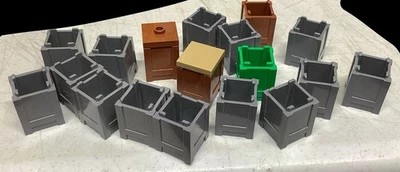 61780 Genuine LEGO Rubbish/Garbage Bin Container/Box/Crate 2 x 2 x 2, Huge Lot - Image 1 of 3