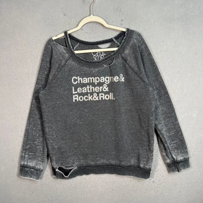 Sudadera Chaser Champagne Rock Roll Mujer Gris Medio Gráfico Foto 1 de 4
