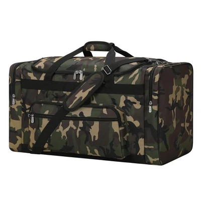 Bolsa de lona grande 75L para hombre - Bolsa de lona de 26 pulgadas resistente para viajes de fin de semana... Foto 1 de 4