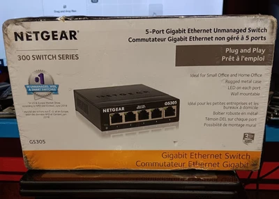 NETGEAR GS305-300PAS 5-port Gigabit Ethernet Unmanaged Switch (GS305) - Image 1 of 2