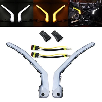 LED Daytime Running Turn Signal Light Fit For Can Am Maverick X3 XDS 2017-2018 - Image 1 of 4