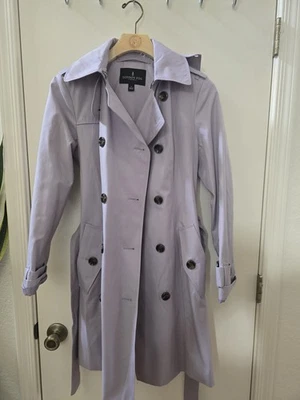 London Fog Women's Trench Coat Jacket Size Small - Purple Rain Coat - Image 1 of 3