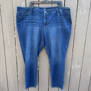 a.n.a A New Approach Women’s Plus 24W Skinny Jeans Blue Stretch Denim - Picture 1 of 6