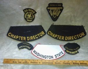 7 Vintage Motorcycle Club Vest Jacket Patches Biker Club Washington State Nice ! - Picture 1 of 9