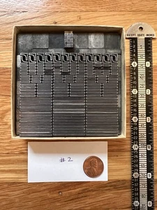 Metal Letterpress Type - Border Pieces & Corners - 186 Pieces - #2 - Picture 1 of 1