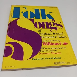 Volkslieder von England Irland Schottland & Wales William Cole, Hrsg. Gitarre Klavier - Bild 1 von 5
