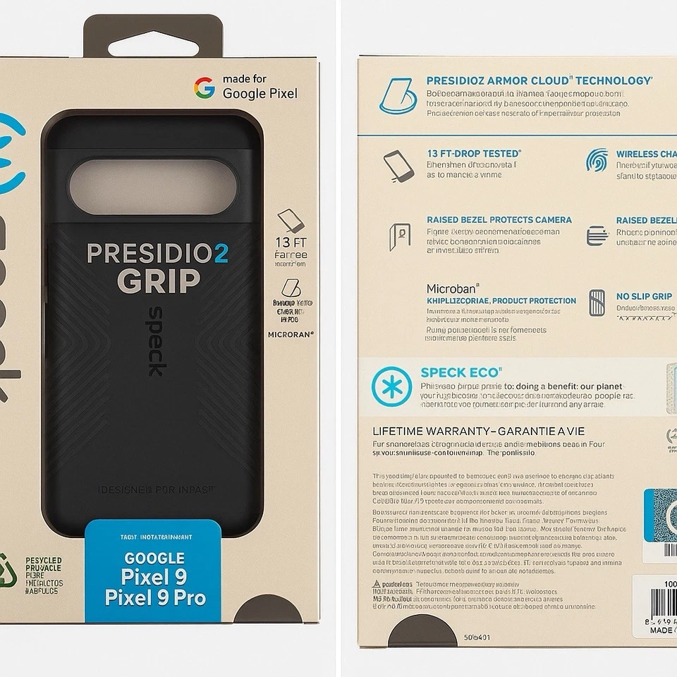 New In The Box Presidio 2 Grip By Speck - Google Pixel 9/9 Pro Blue Phone Case - Image 1 of 1